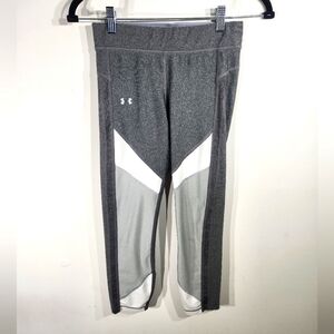 Under Armour Crop Leggings Womens XS Gray White